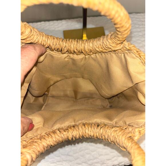 #127 Fashion Raffia Tote/bucket Handbag - Picture 4 of 4